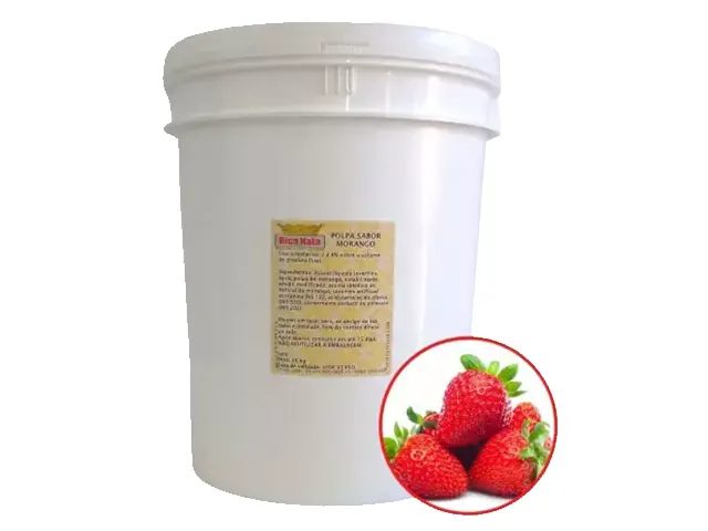 Polpa de Morango 25 Kg