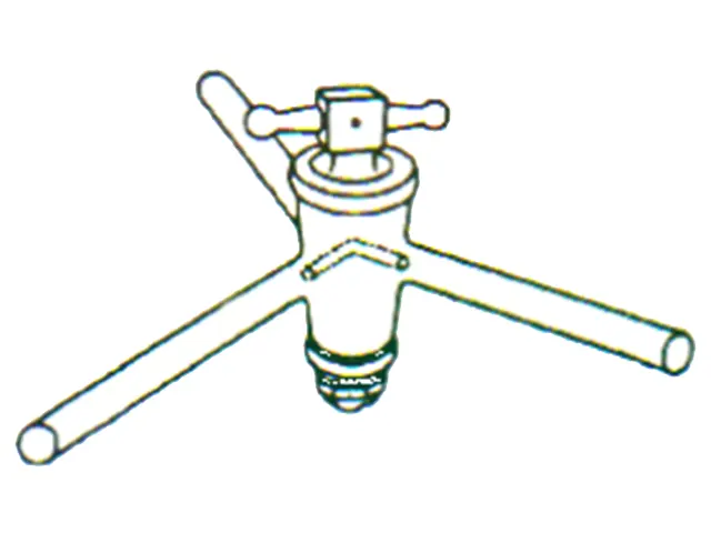 Torneira em Y para Alto Vácuo 8x2mm