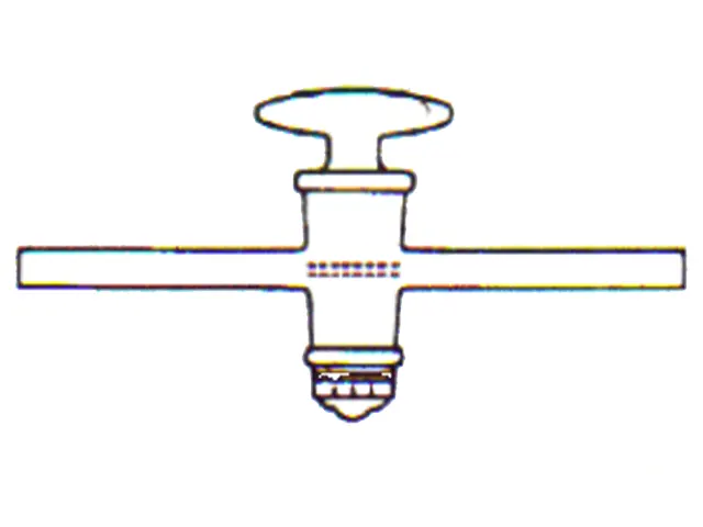 Torneira Reta para Vácuo com Macho de PTFE 12x6mm