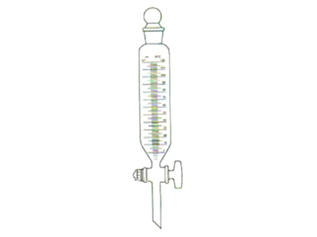 Funil de Separação Cilíndrico e Torneira de PTFE Classe A 125ml