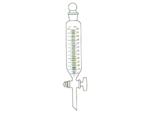 Funil de Separação Cilíndrico Torneira de Vidro Classe A 125ml