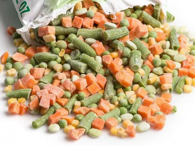 Saco a Vácuo Flexível para Legumes Congelados