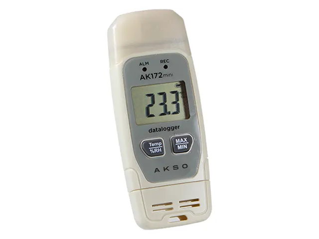 Datalogger de Temperatura e Umidade com Conexão USB Direta AK172 Mini