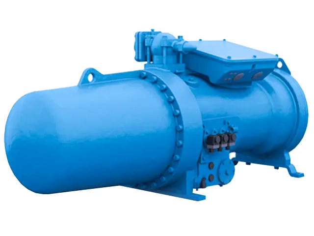 Compressor de Parafuso Semi-Hermético Compacto CX Água 1.000 m³/h