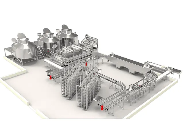 Linha Semi-Automática para Produção de Queijo Semiduro