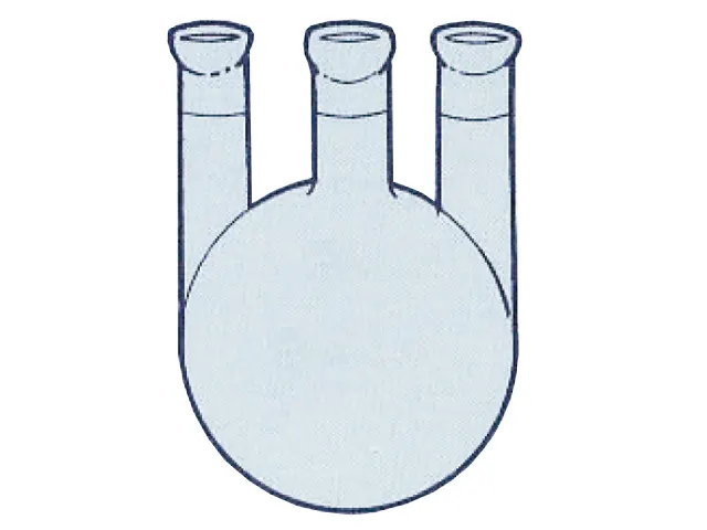 Balão para Destilação com 3 Bocas Verticais e Juntas Esféricas 1.000 ml DiogoLab