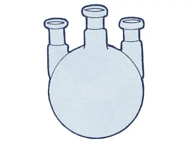 Balão para Destilação com 3 Bocas Verticais Esmerilhadas DiogoLab