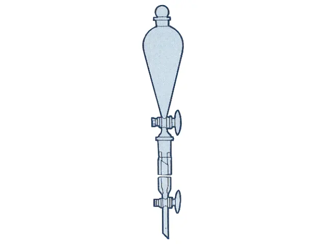 Coluna Cromatográfica Torneiras de Teflon e Funil Separação Tipo Squibb 1.000 ml DiogoLab