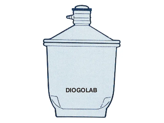 Dessecador com Luva na Tampa 250 mm DiogoLab