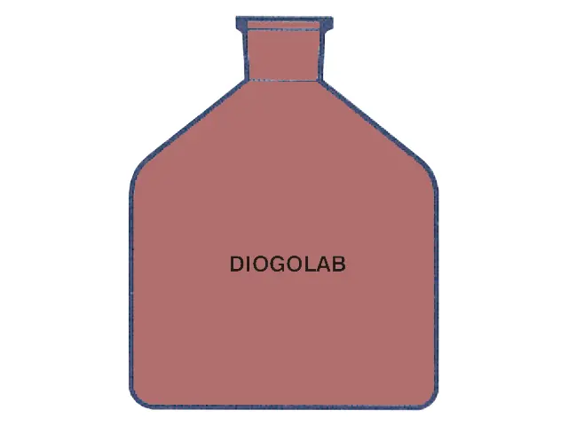 Frasco Âmbar para Bureta Automática Forma Baixa 2.000 ml DiogoLab