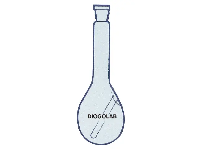 Frasco Kjeldahl com Junta Esmerilhada Intercambiável com Poço Termômetro 100 ml DiogoLab