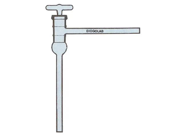 Torneira Teflon para Alto Vácuo 9x6 mm DiogoLab