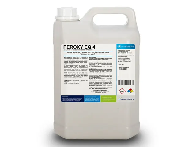 Alvejante à Base de Peróxido de Hidrogênio PEROXY EQ 4 Lavanderia 5Kg