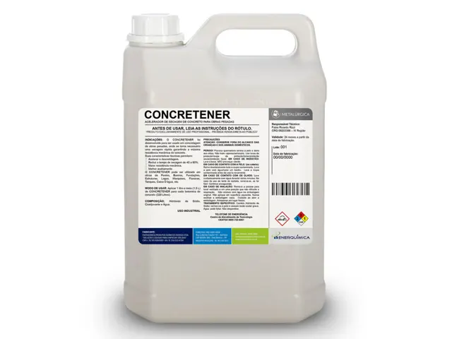 Acelerador de Secagem de Concreto para Obras Pesadas CONCRETENER 5Kg