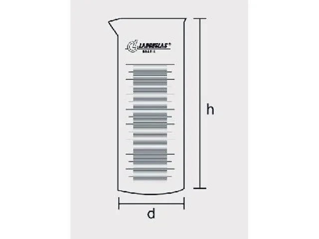 Copo de Shop Rigler Graduado Escala Dupla Laborglas
