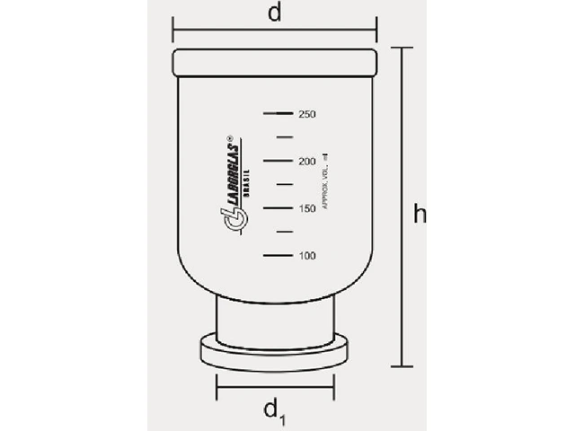Copo para Conjunto de Filtração Laborglas