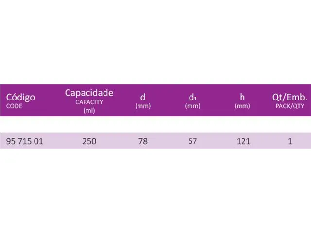 Copo para Conjunto de Filtração Laborglas
