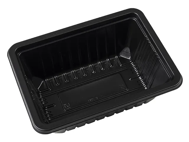 Bandeja Selável PP Preta 1.000 ml 18x13x6.5 cm - 500 Unidades