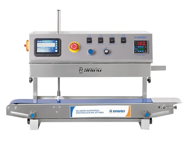 Seladora Automática Contínua SCD INK JET-900V Inox com Datador