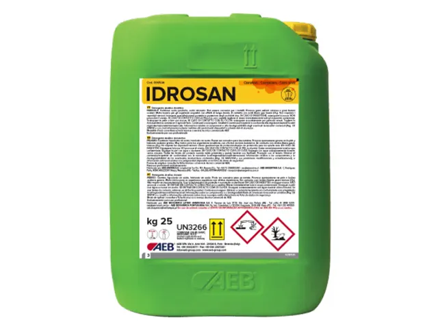 Detergente Alcalino Clorado para Limpeza à Temperatura Ambiente de Circuitos Fechados IDROSAN 25 kg