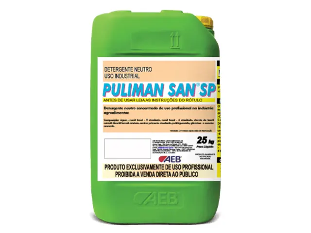 Detergente de Uso Manual Neutro Sanitizante PULIMAN San SP 25Kg