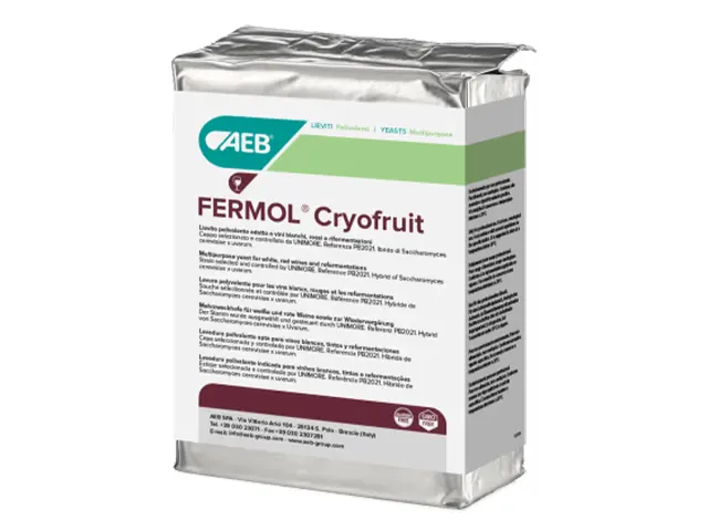 Levedura para Produção de Vinho Branco e Tinto FERMOL Cryofruit 10Kg