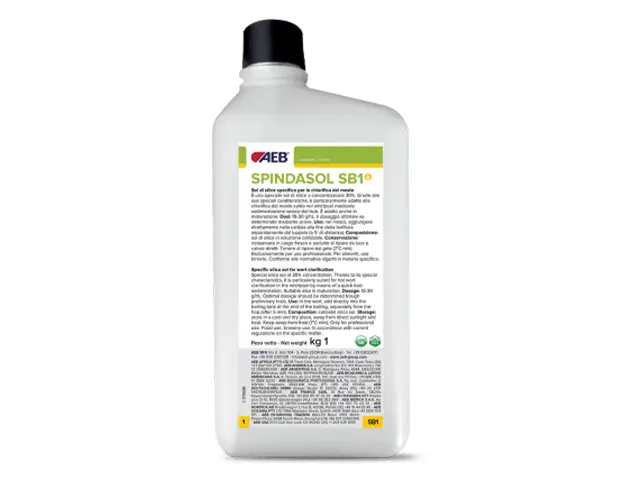 Sol de Sílica para Clarificação do Mosto da Cerveja SPINDASOL SB1 25Kg