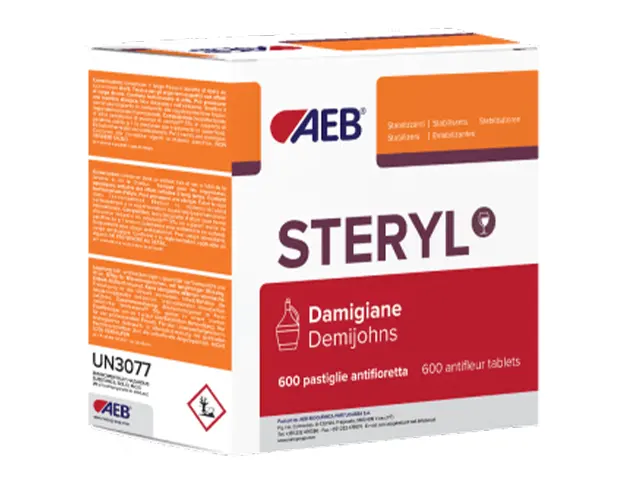 Protetor Pastilha Sobrenadante Anti-Flor para Vinhos STERYL Damigiane 50 Envelopes