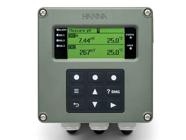 Controlador de Processo Universal de pH, ORP, Condutividade e Oxigênio Dissolvido HI520-0320