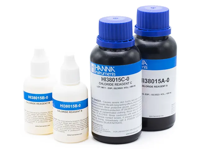 Reagente de Reposição para Teste Kit de Cloreto Faixa Estendida 100 Testes HI38015-100