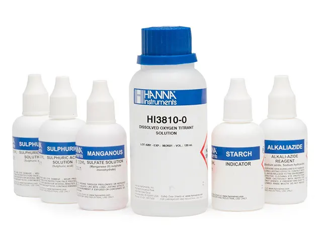 Reagente de Reposição para Teste Kit de Oxigênio Dissolvido 100 Testes HI3810-100