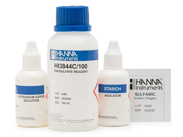 Reagente de Reposição para Teste Kit de Cloro Total Faixa Estendida 100 Testes HI38023-100