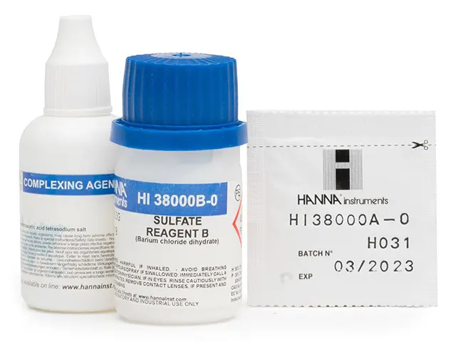 Reagente de Reposição para Teste Kit de Sulfato 100 Testes HI38000-10