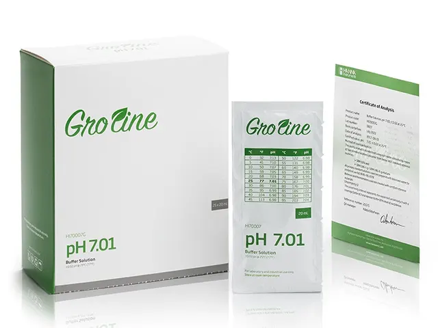 Solução de Calibração de pH 7.01 GroLine 25 Sachês HI70007G