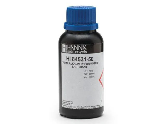 Titulante Faixa Baixa para Alcalinidade Titulável em Mini Titulador 120ml HI84531-50