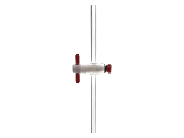 Torneira de Plástico PTFE Reta em Borosilicato 12mm Netlab