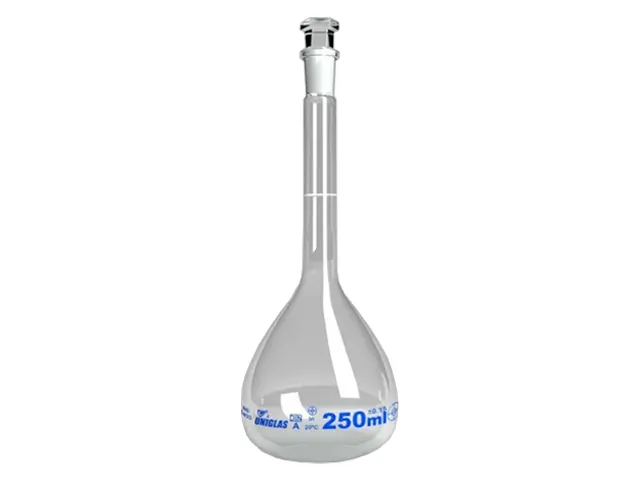 Balão Volumétrico de Vidro Classe A Rolha de Vidro 2.000ml Netlab