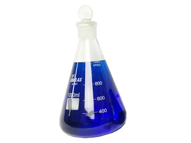 Frasco Erlenmeyer de Vidro com Rolha de Vidro 125ml Netlab