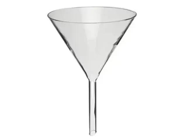 Funil Analítico de Vidro Liso Haste Curta 60ml Netlab