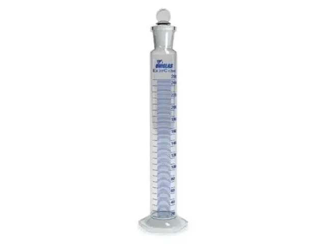 Proveta Graduada Base Hexagonal e Rolha de Vidro 500ml Netlab