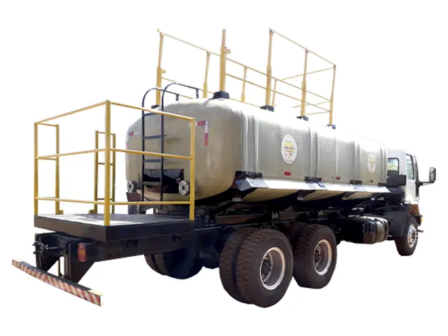 Tanque Rodoviário para Transporte de Calda Pronta em Fibra de Vidro