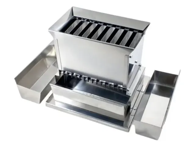 Quarteador de Amostras de Aço Inox 16 Planos de 25mm Netlab