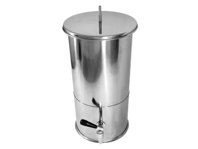 Barril de Aço Inox 304 Polido 15 Litros Netlab