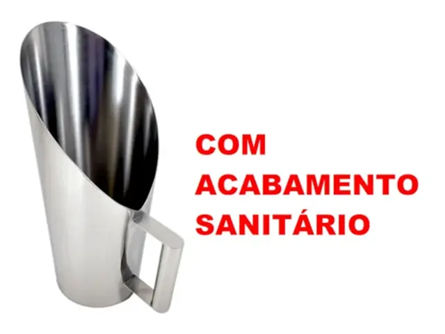 Concha Tipo Cereais Aço Inox 304 com Acabamento Sanitário 500ml Netlab