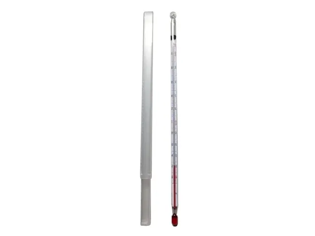 Termômetro Químico Líquido Vermelho Escala Interna -10+60 200mm Netlab