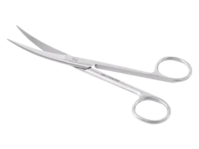 Tesoura Cirúrgica Ponta Fina/Fina Curva 17cm Netlab