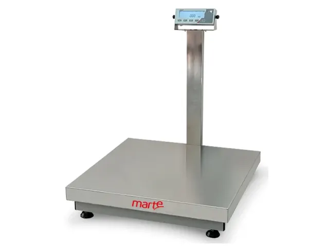 Balança Eletrônica de Precisão Digital Plataforma Inox 500Kg 70x70cm LSPLUS500 Marte