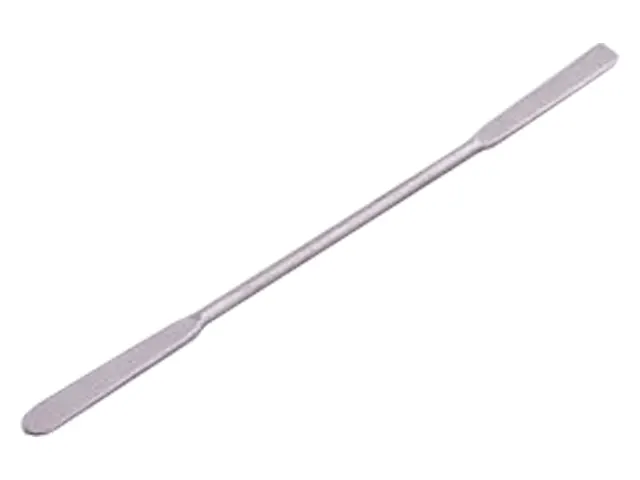Espátula Dupla Plana 3mm em Aço Inox 304 25cm NetLab