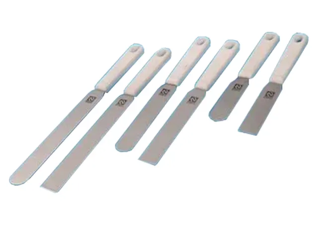 Espátula de Aço Inox com Cabo de Plástico Ponta Reta 29x100mm Netlab