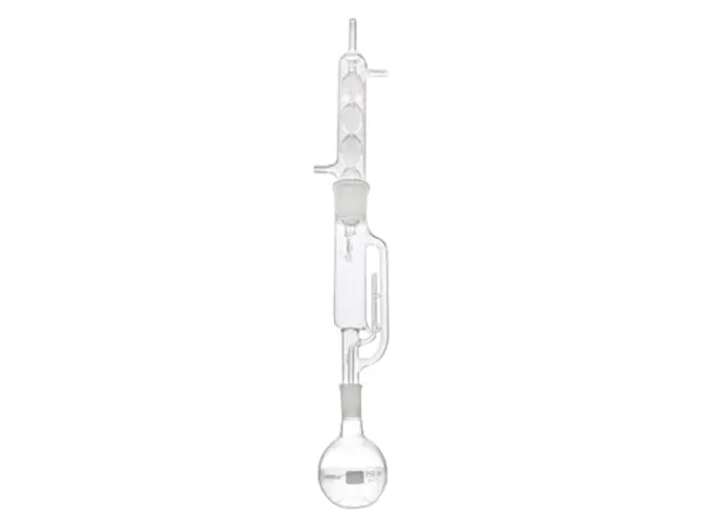 Extrator Soxhlet Completo com Balão Fundo Chato 500 ml Laborglas